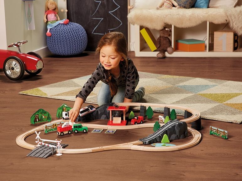 PLAYTIVE JUNIOR Wooden Railway Set