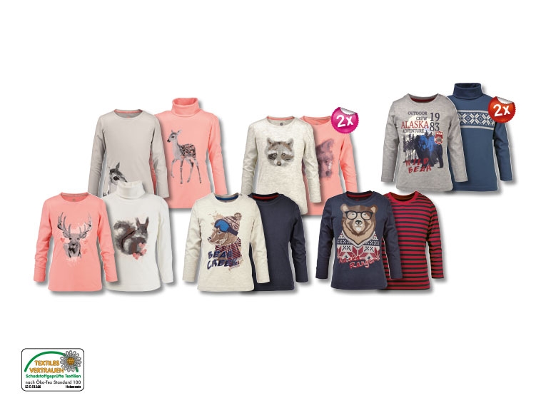 Langarmshirts, 2er