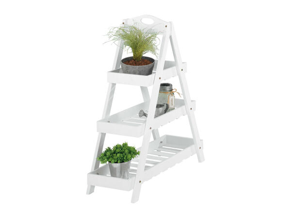 Florabest White Ladder Plant Stand