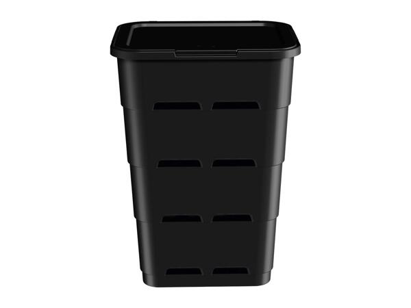 Livarno Home Recycled Plastic Laundry Hamper - Black