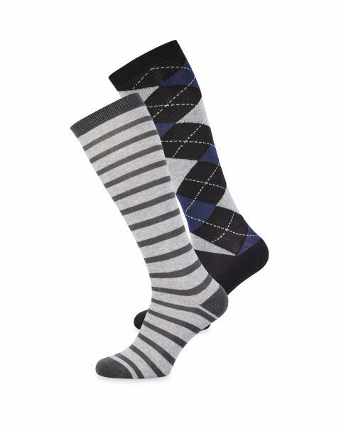 Blue Diamond Long Boot Socks 2 Pack