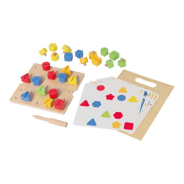 PLAYLAND(R) 				Planche à perles ou jeu de vis en bois