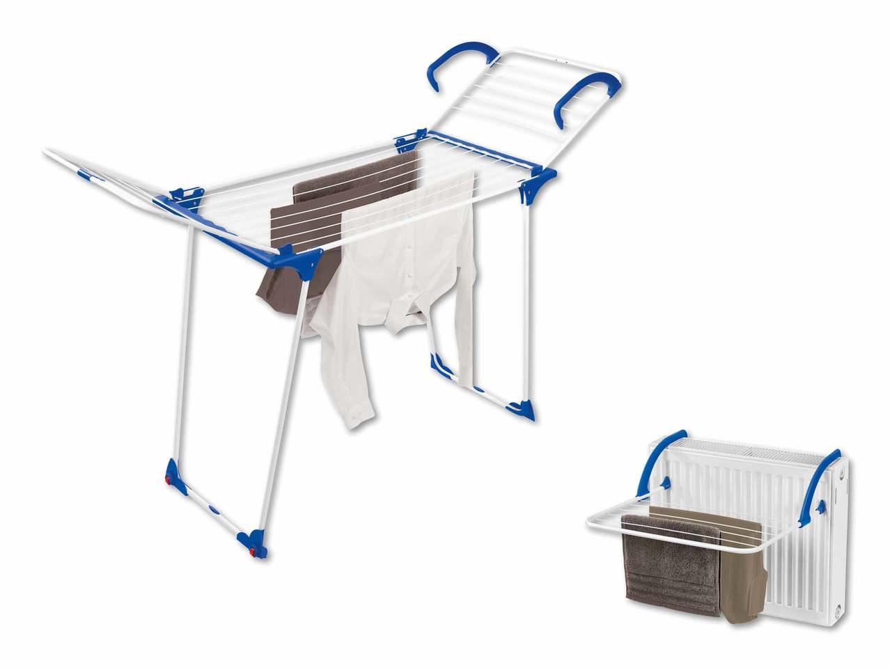 Étendoir à linge 2 en 1