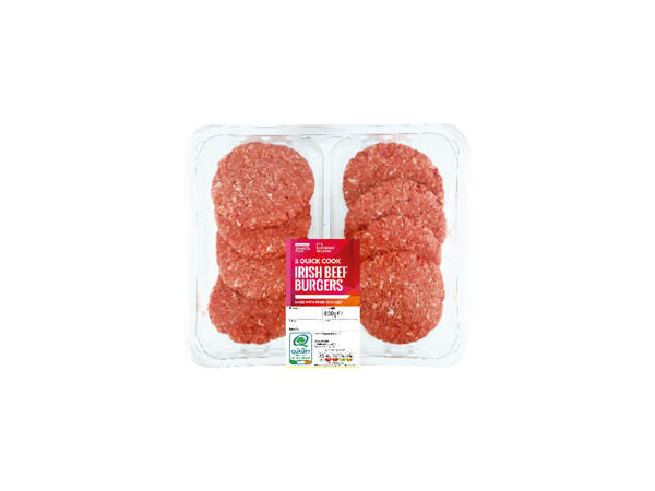 8 Quick Cook Beef Burgers