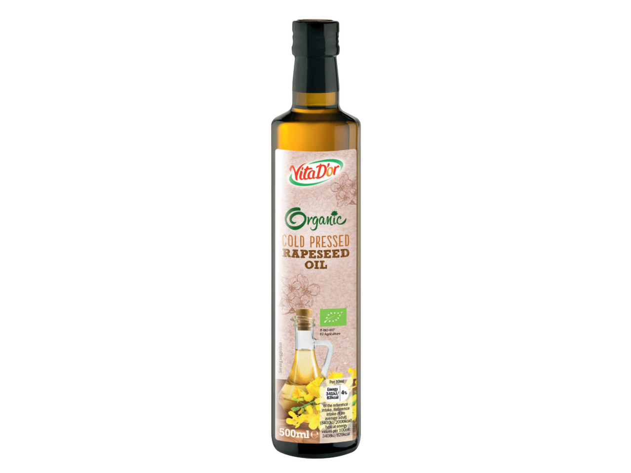 VITA D'OR Organic Cold Pressed Rapeseed Oil