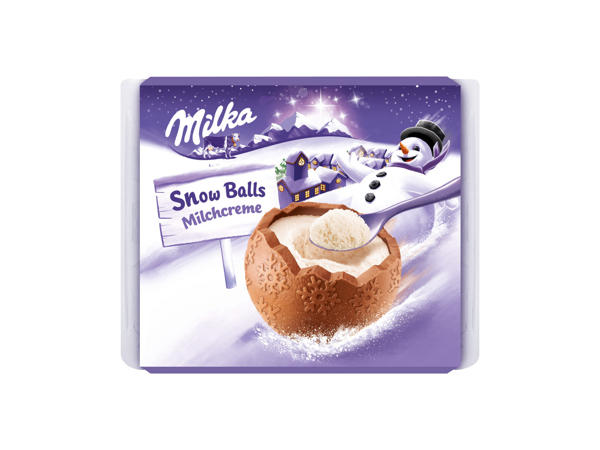 SNĚHOVÉ KOULE Z MLÉČNÉ ČOKOLÁDY