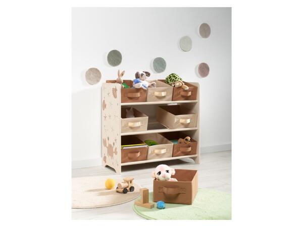 Kids' storage shelves