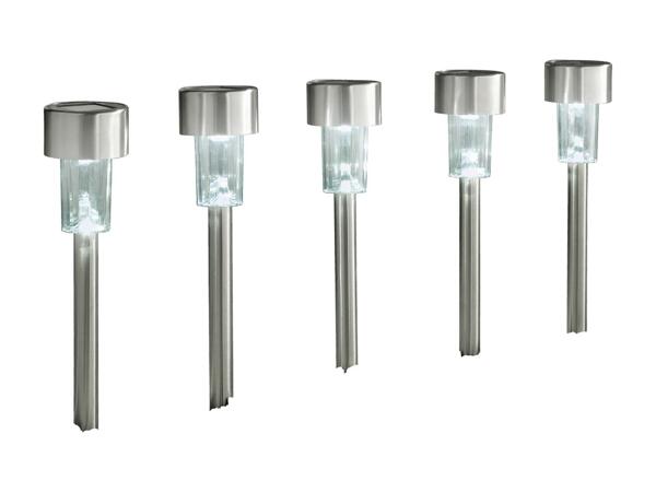 Lampes solaires à LED, set de 5