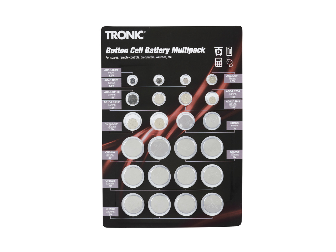 Tronic Button Cell Battery Multipack1