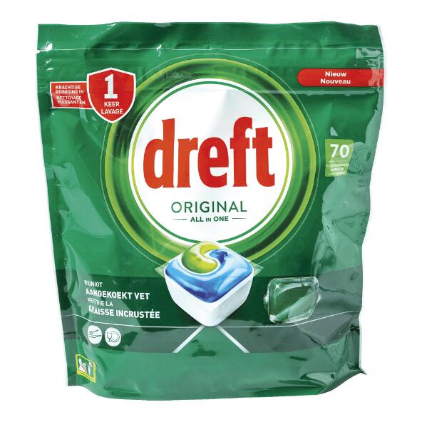 DREFT(R) 				Tablettes pour lave-vaisselle all-in-one, 70 pcs