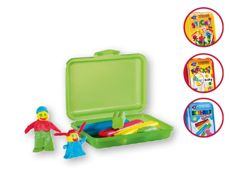 Feuchtmann(R) Kids' Plasticine, Colouring Paints, Connecting Set
