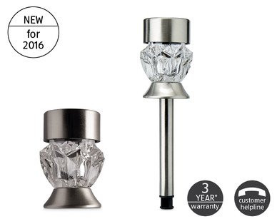 Crystal Glass Solar Stake Light