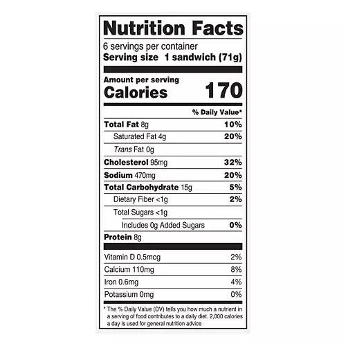 Egg & Cheese Pita Sandwiches, 6 count