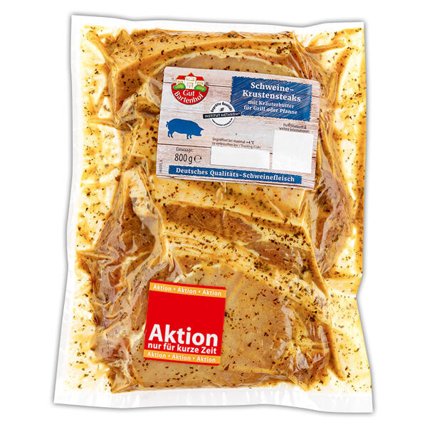 Schweine-Krustensteaks