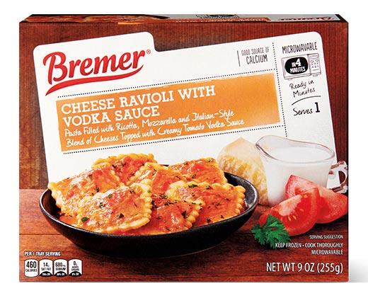 Bremer Ravioli Marinara or Vodka Sauce