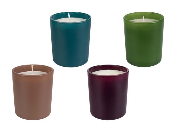 Bougie parfumée dans un verre