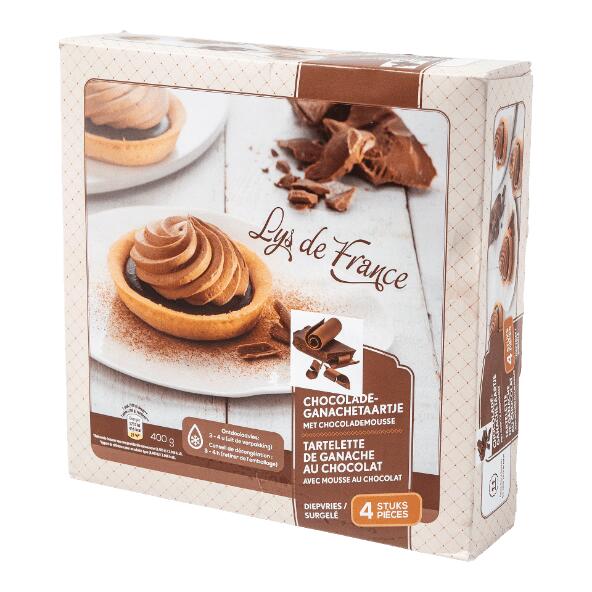 LYS DE FRANCE(R) Chocoladeganachetaartjes, 4 st.