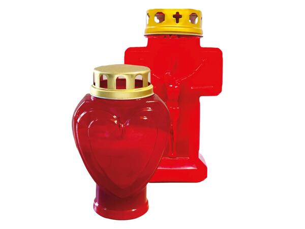 Heart-Shaped or Cross-Shaped Votive Candle