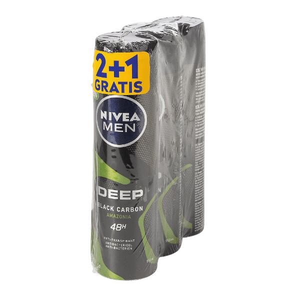 NIVEA(R) 				Déodorant pour hommes, 3 pcs