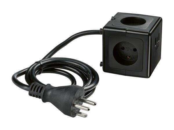 TRONIC(R) Stikdåseterning med USB-porte