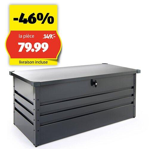BELAVI Boîte de rangement en acier, 360 litres