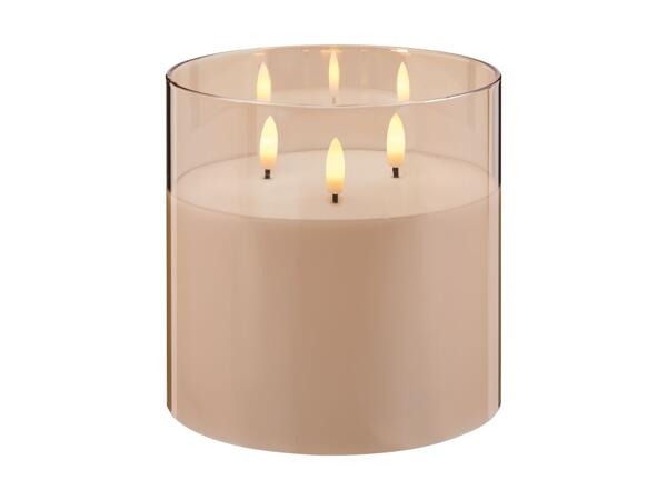 LIVARNO HOME(R) LED-stearinlys i glas