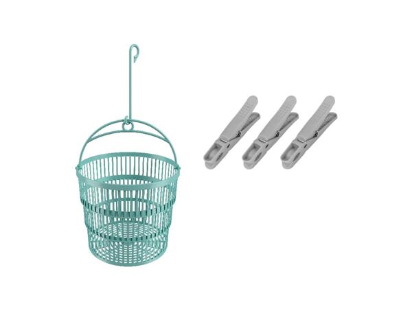 Collapsible Peg Basket/Clothes Pegs