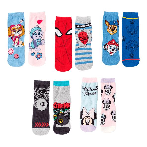 DISNEY(R)/NICKELODEON(R)/MARVEL(R) 				Chaussettes, 2 paires