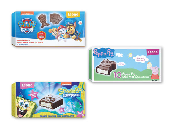 Mælkechokolade Paw Patrol, Svampe bob eller Gurli gris