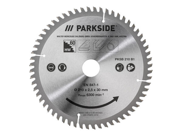 PARKSIDE(R) Pilový kotouč PKSB 210 B1, 210 mm