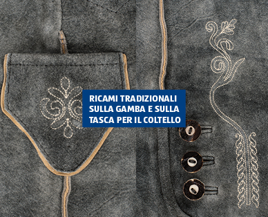 Pantaloni tradizionali in pelle da uomo DER WILDSCHÜTZ(R)