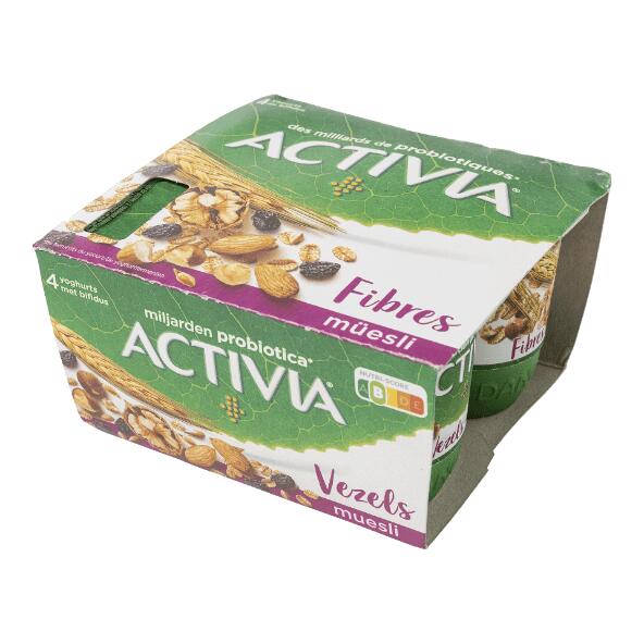 ACTIVIA(R) 				Yaourt aux fibres, 4 pcs