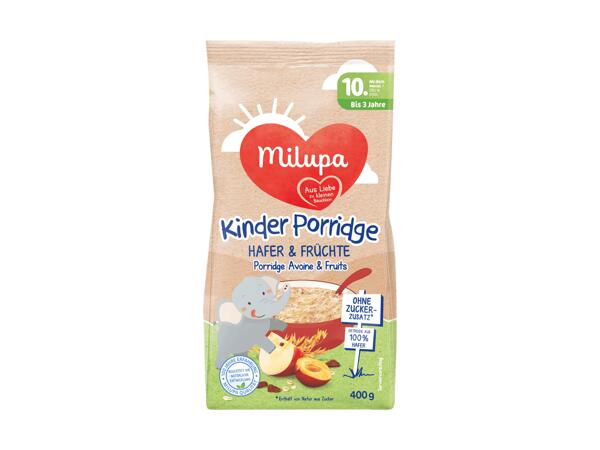 Porridge avoine et fruits pour enfants Milupa