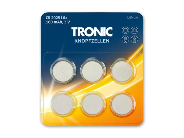 Knopfzellen Sortiment, 6 Stück