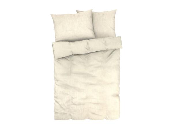 Livarno Home Beige Muslin Bedlinen - Double