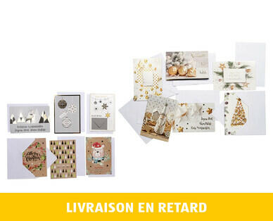 CARTES DE NOËL EXCLUSIVES, 6 PIÈCES