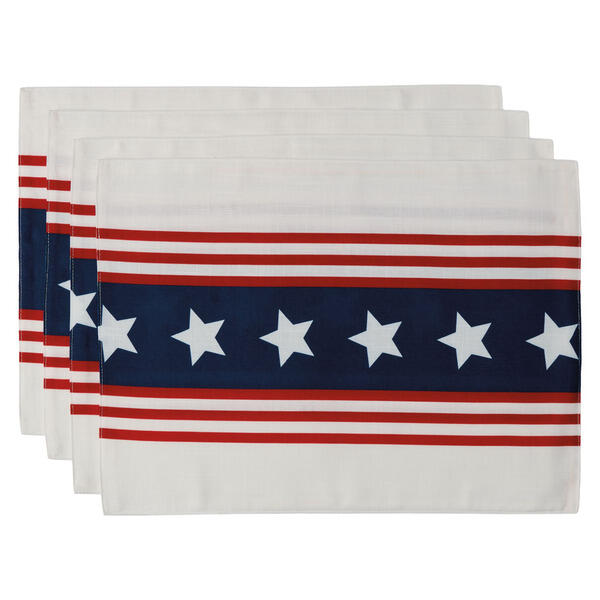 KIRKTON HOUSE Stars & Stripes Placemats - 4Pk