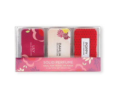 SOLID PERFUME COMPACTS GIFT SET 3 X 8G