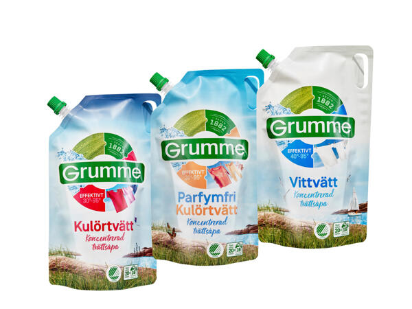 Grumme flytande tvättmedel