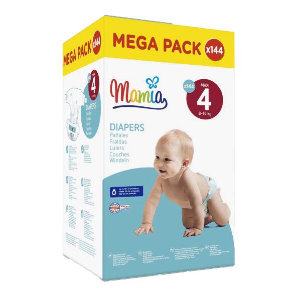MAMIA(R) Couches jumbo, 136 ou 144 pcs