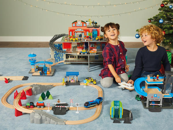 PLAYTIVE JUNIOR(R) Bahnset XXL, 31-teilig