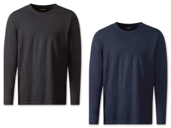 Herren Langarmshirt, 2 Stück