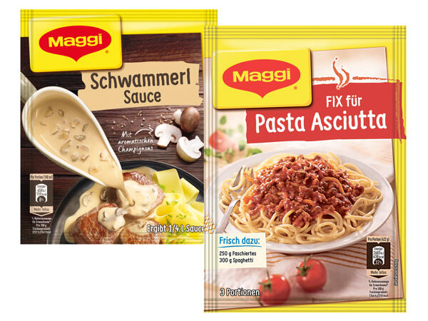 Maggi Gourmet Sauce und Fix