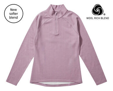 Merino Blend Quarter Zip Top