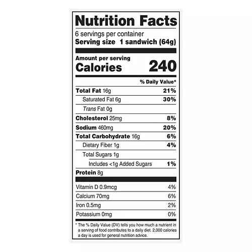 Sausage & Cheese Pita Sandwiches, 6 count
