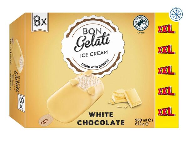 XXL Ice Cream Sticks White Chocolate
