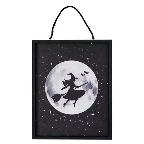 Halloween Reversible Wall Sign - Spooky/Witch
