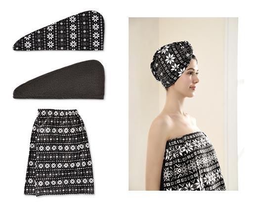 Huntington Home 
 Microfiber Body Wrap Towel or 2-Pack Hair Wrap Towels