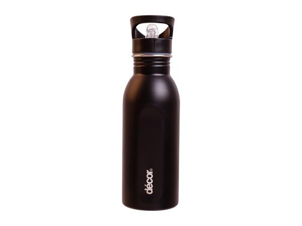 Snap n Seal Stainless Steel Bottle - Black