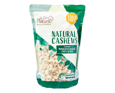 Natural Cashews 1.2kg